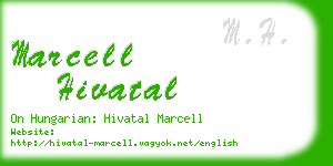 marcell hivatal business card